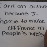 I am an activist because...