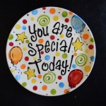the weekly spark:  create a you are special plate tradition 