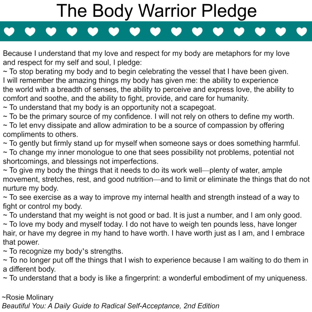 The Body Warrior Pledge
