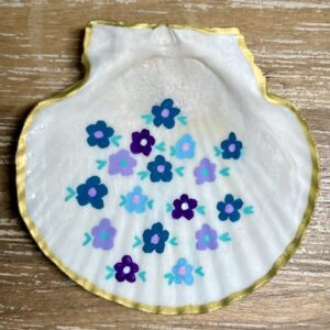 Cool Colors Ditsy Floral Trinket Dish